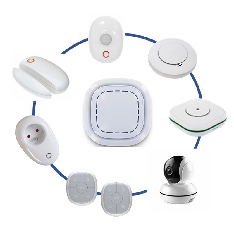 Kit alarme maison sans fil connectã© 3 en 1 -  alarme, sã©curitã© vidã©o et domestique lifebox smart