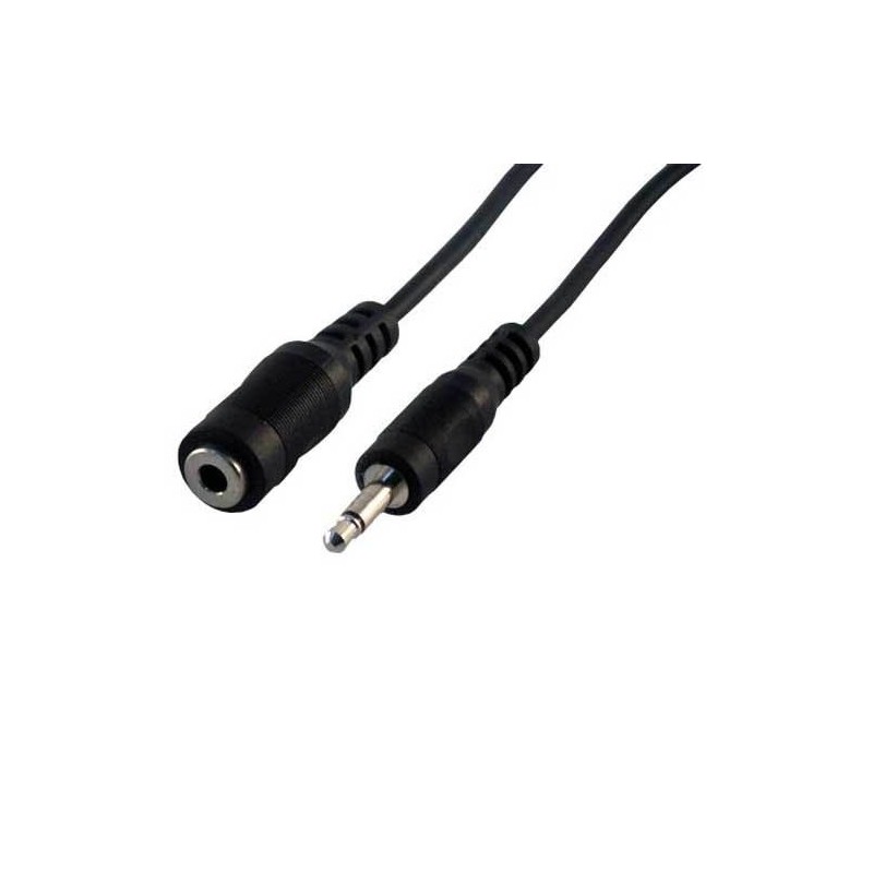 Cable mini jack mâle femelle de 5m