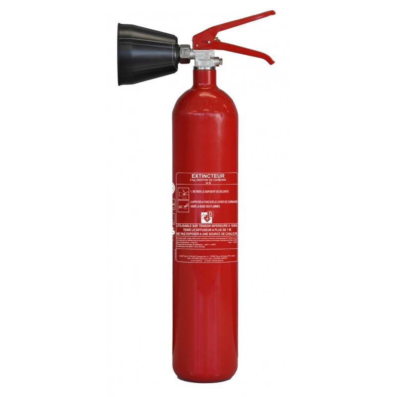 Extincteur co2 2kg b nf avec diffuseur