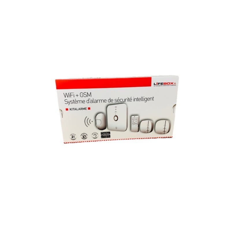 Kit alarme de maison gsm et wifi lifebox kit 2