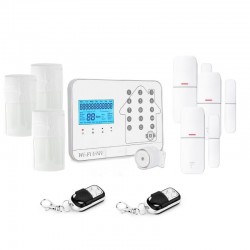 Kit alarme maison connectée sans fil wifi box internet et gsm futura blanche smart life- lifebox - kit animal 3