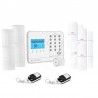 Kit alarme maison connectée sans fil wifi box internet et gsm futura blanche smart life- lifebox - kit animal 4