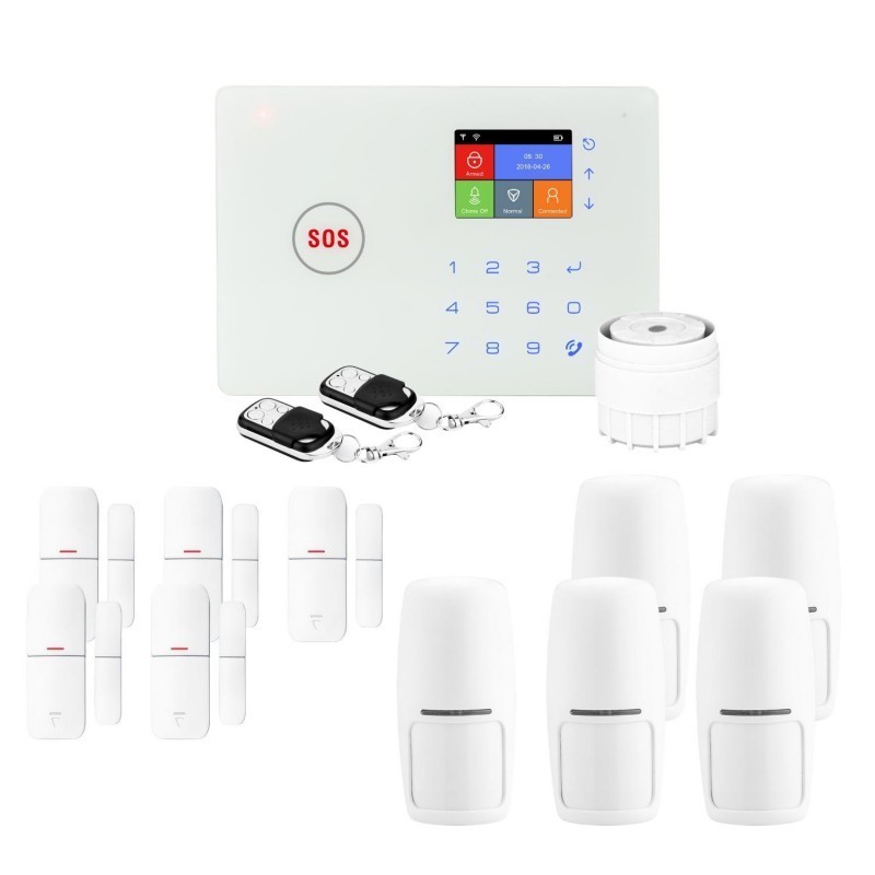 Alarme maison sans fil wifi et gsm amazone - lifebox - kit5