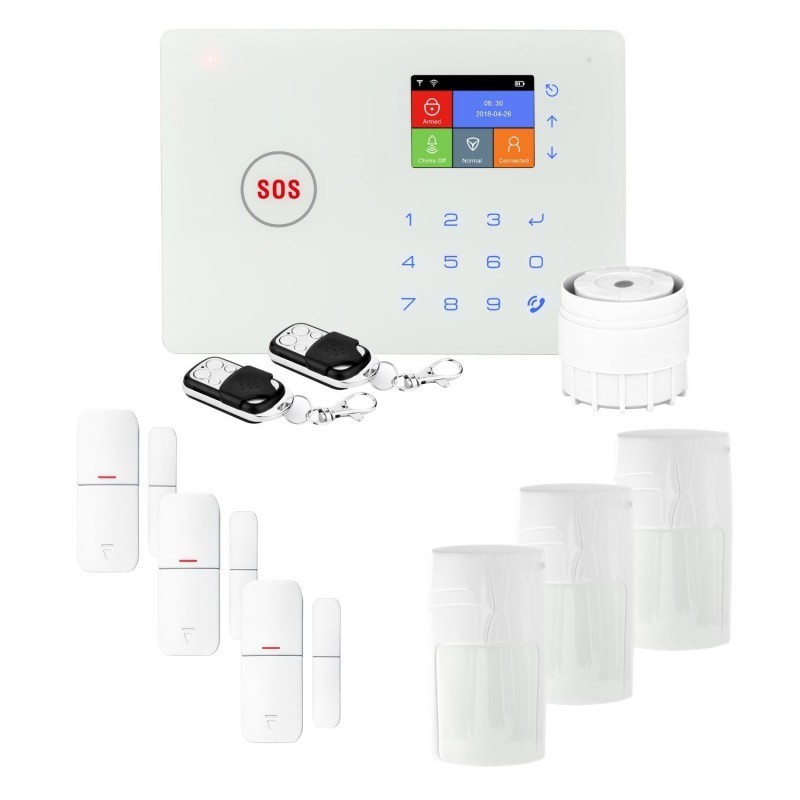 Alarme maison connectée sans fil wifi et gsm amazone - lifebox - kit animal 3