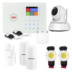 Kit alarme maison connectée sans fil senior wifi et gsm amazone et caméra wifi - lifebox