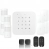 Alarme maison wifi et gsm 4g sans fil connectée casa- kit 4