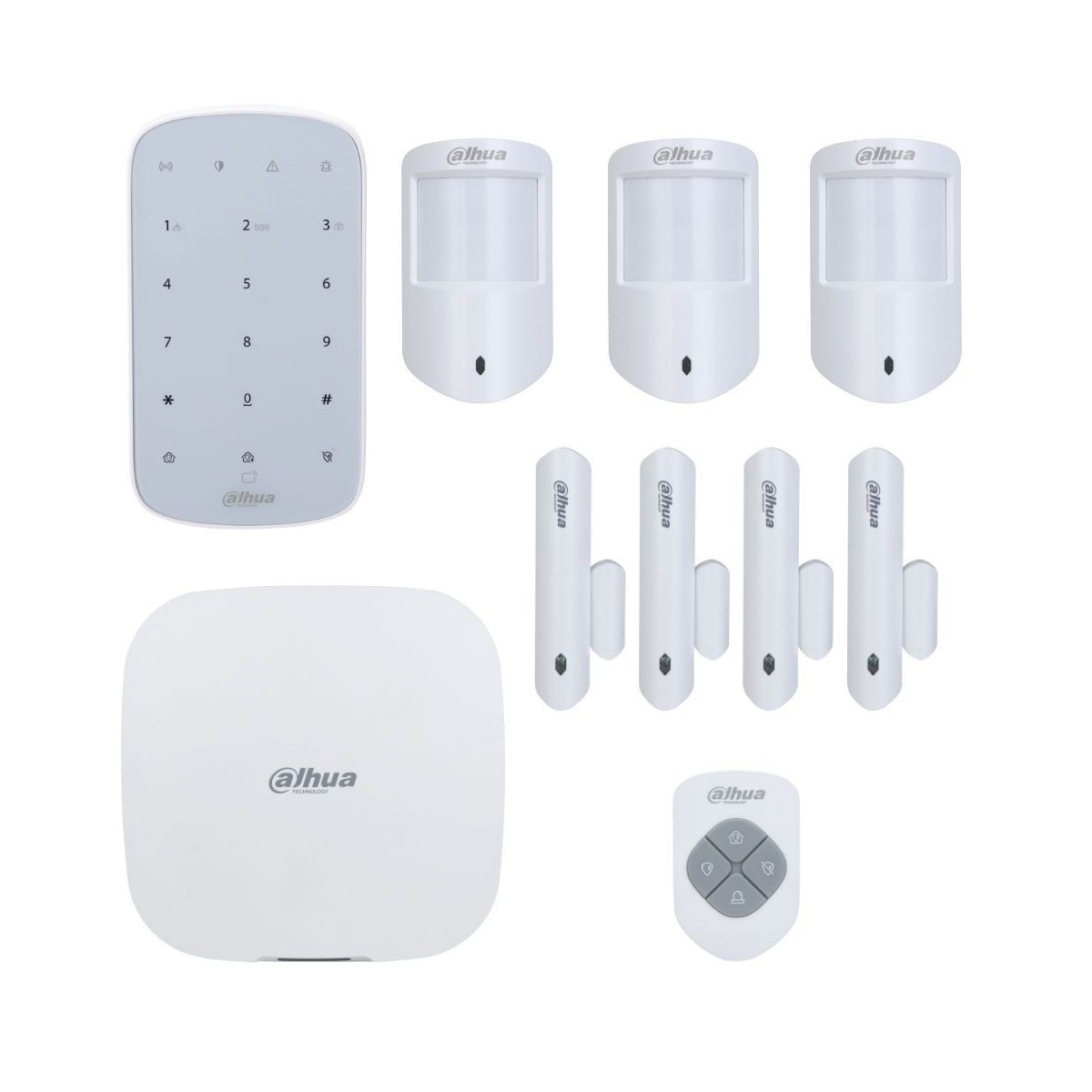 Kit alarme sans fil WIFI, 3G, 4G et GPRS 150 zones 868Ghz DAHUA 10