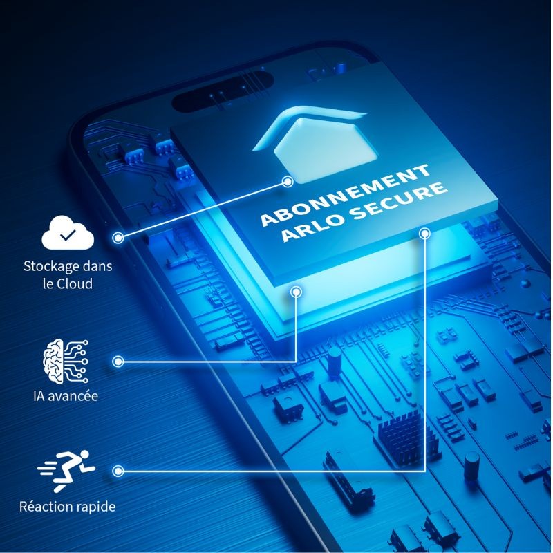 Sonnette intelligente avec batterie rechargeable, Wi-Fi, vidéo 2K et vision nocturne + Carillon Arlo