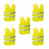 Gilet jaune de sécurité - 5 pièces