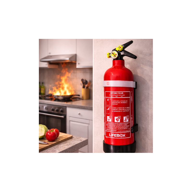 Extincteur 2 litres eau et additifs ABF NF Lifebox