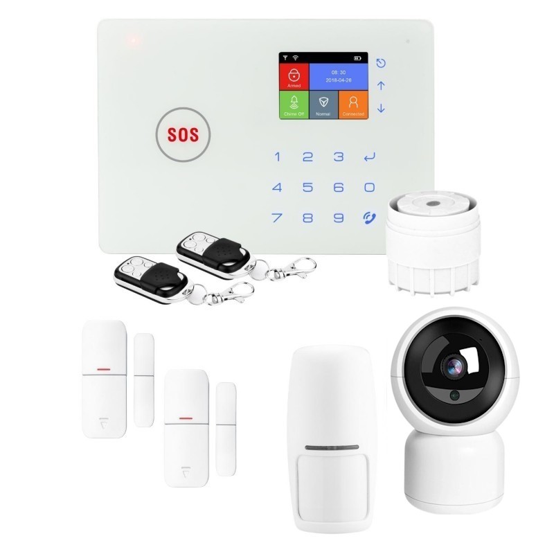 Alarme maison connectée Amazone WIFI GSM 4G — avec caméra intérieure incluse