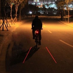 Eclairage vélo led et laser