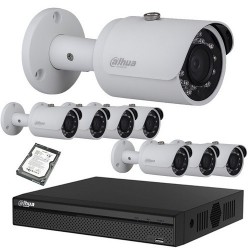 Kit vidéo surveillance hd cvi 8 caméras 720p