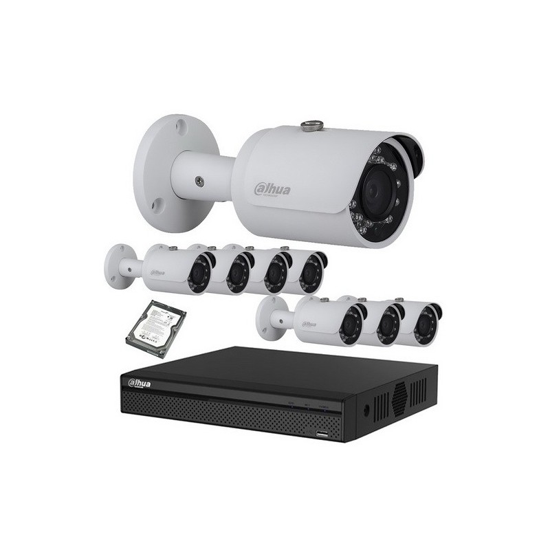 Kit vidéo surveillance hd cvi caméra 1080p