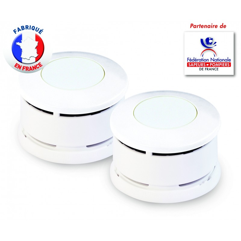 Lot de 2 Détecteurs de Fumée certifiés NF Lifebox Serenity 5