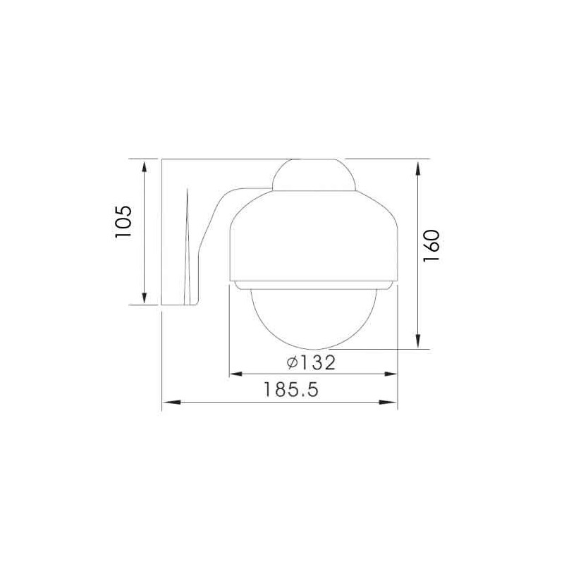 Camera antivandale,700 lignes ccd sony