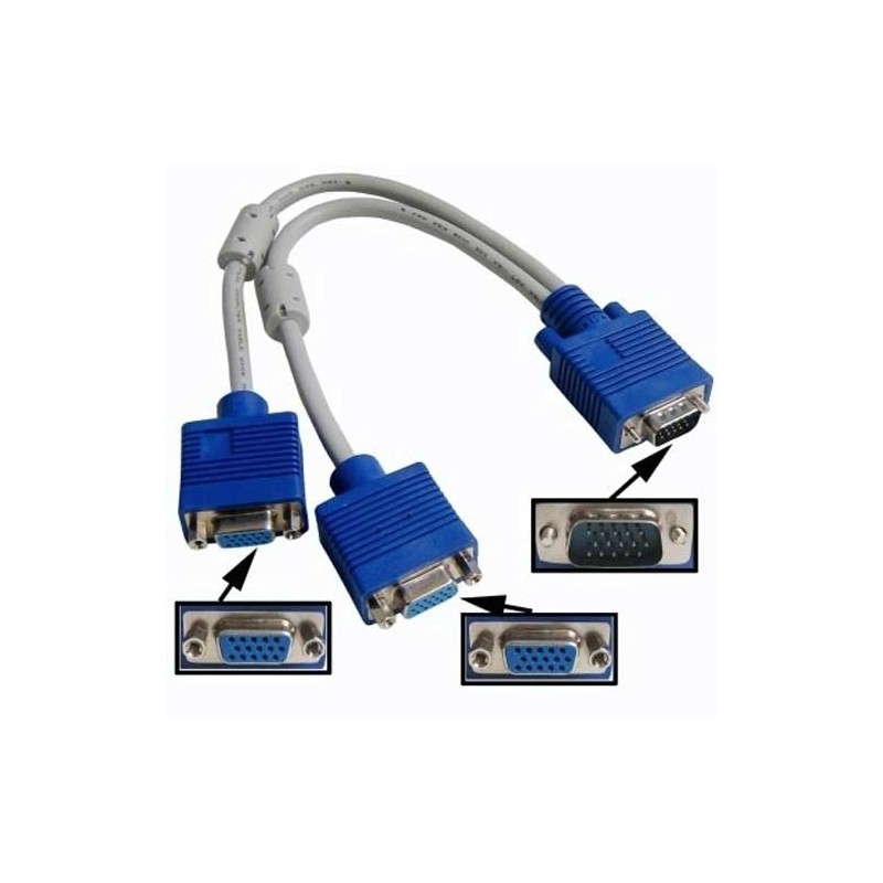 Cable repartiteur d'ecran vga