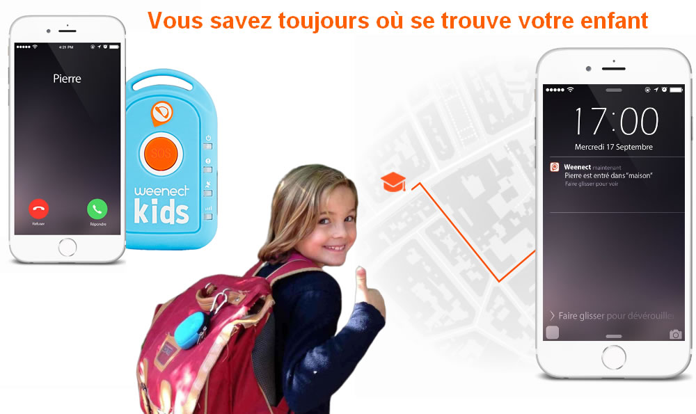 Traceur GPS pour enfant WEENECT