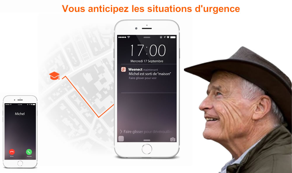 Traceur GPS pour sénior