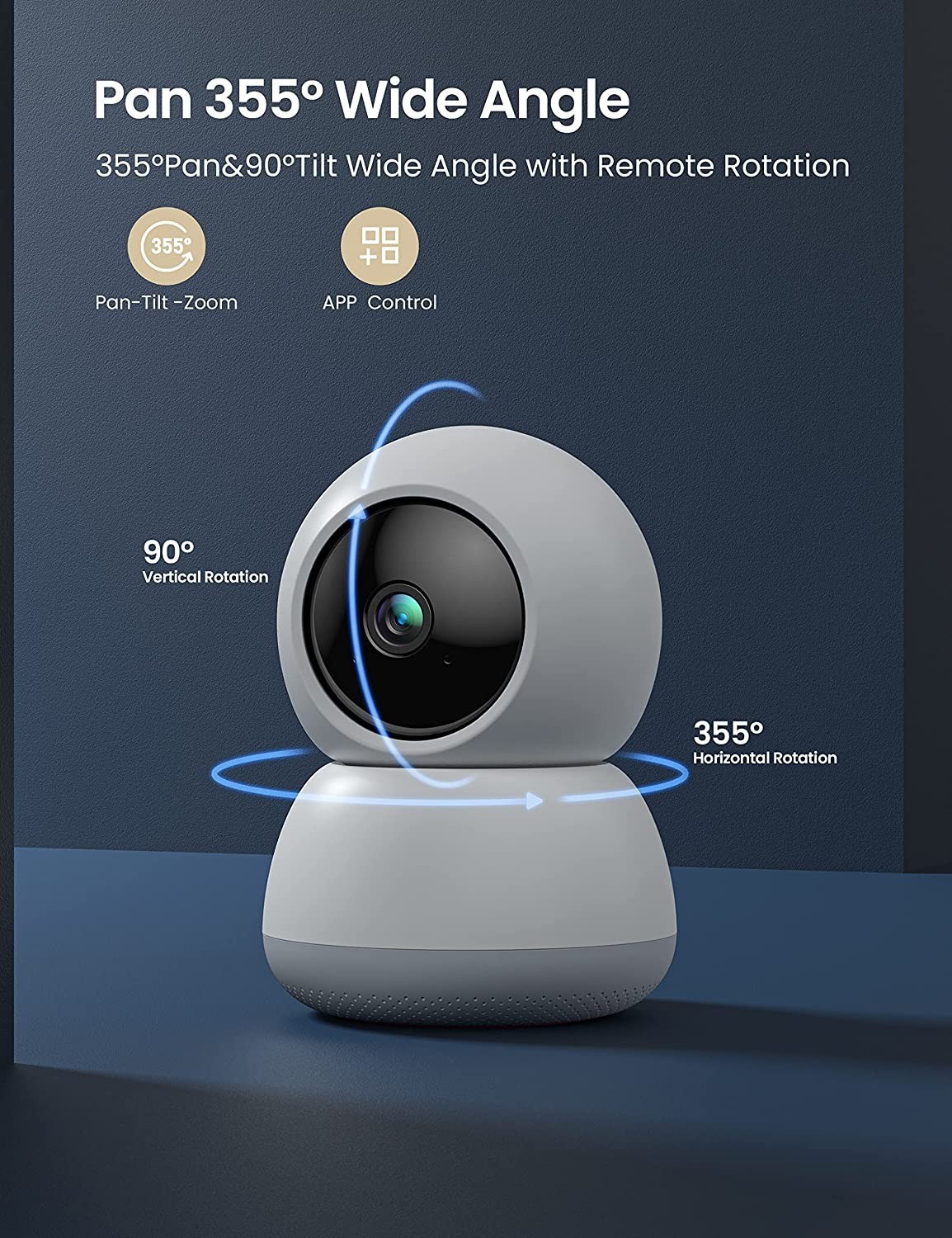 Pack De 4 Caméras De Sécurité Intérieure GNCC 1080p - Wi-Fi, Détection IA, Vision Nocturne, Audio Bidirectionnel