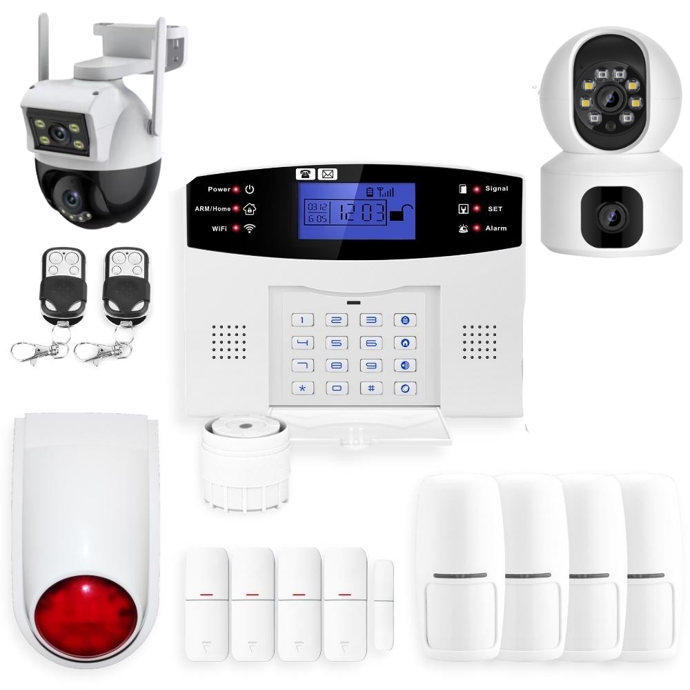 Alarme IP sans fil pour la maison avec sirène et GSM intégré