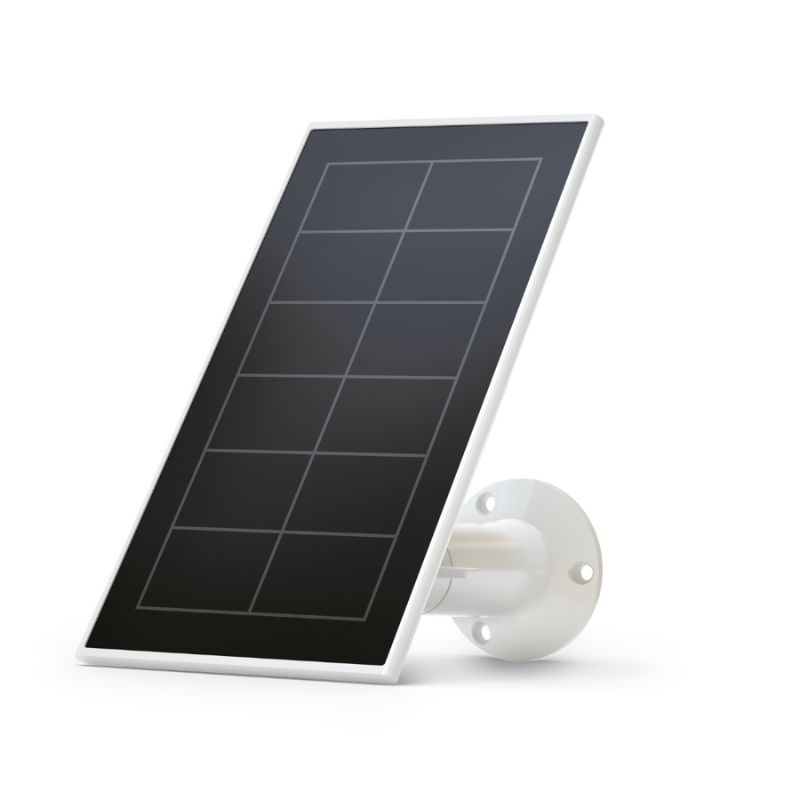 Panneau Solaire Extérieur Wasserstein Pour Arlo Ultra/Pro 3 - Charge Magnétique, Support Orientable - Blanc